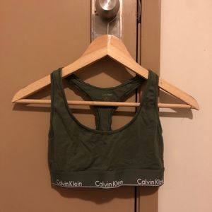 Calvin Klein Green Bralette